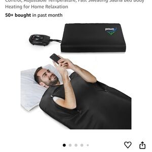 Black Infrared Sauna Blanket with Remote